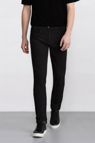 Sergio Regular Fit Normal Kalıp Normal Bel Boru Paça Siyah Jean Pantolon