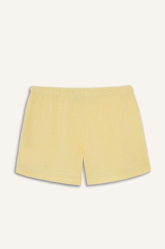 A Cut Muslin Normal Waist Short Leg Shorts
