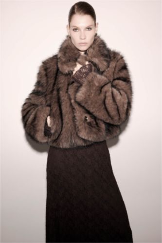 Regular Fit Faux Fur Jacket