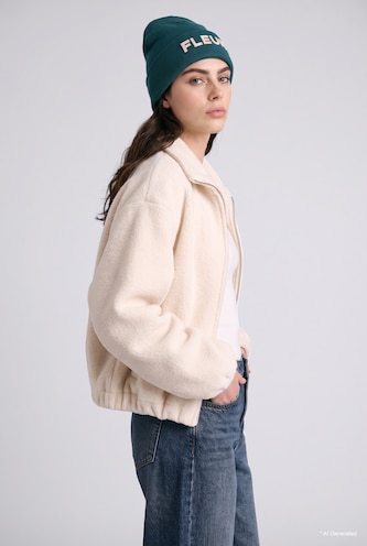 Women Bordeaux Woman Embroidered Beanie