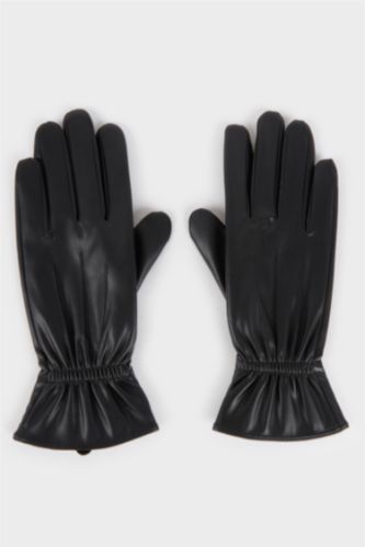 Kadın Suni Deri Eldiven