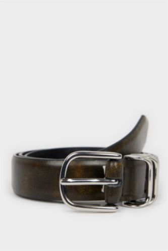 Kadın Oval Toka Suni Deri Jean Kemeri