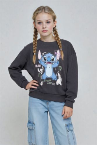 Детская толстовка Disney Lilo & Stitch Relax Fit с круглым вырезом