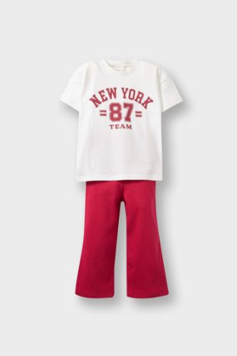 Baby Girl Slogan Printed 2 Piece Set