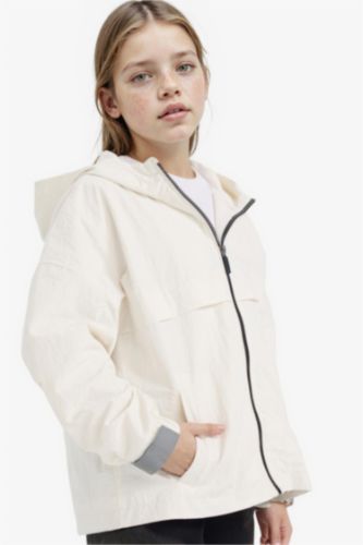 Дождевик с сетчатой подкладкой и капюшоном для девочек