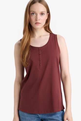 Regular Fit Crew Neck Tank Top