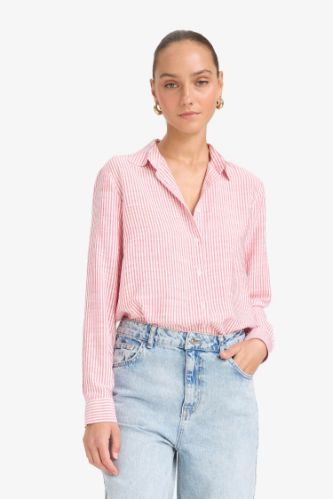 Regular Fit Shirt Collar Long Sleeve Shirt