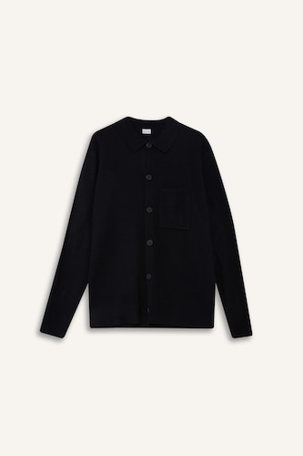 Standard Fit Polo Collar Knitwear Cardigan