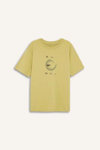 Ұлдарға дөңгелек жаға қысқа жеңді Қысқа жеңді футболка