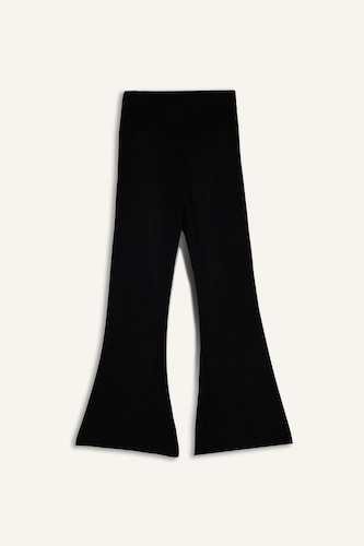 Girl Elastic Waist Flare Fit Trousers
