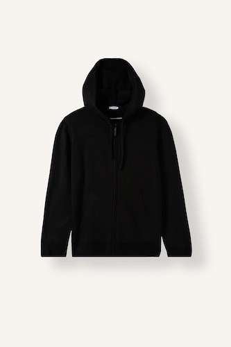 Relax Fıt Kapüşonlu Fermuarlı Sweatshirt