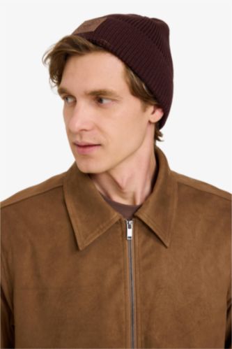 Erkek Dokuma Etiketli Triko Bere