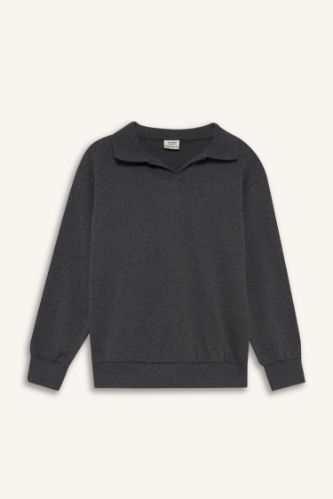 Erkek Çocuk Apaş Yaka Sweatshirt