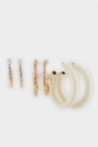 Kadın 3'lü Halka Küpe