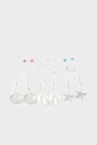 Kadın 6'lı Silver Küpe