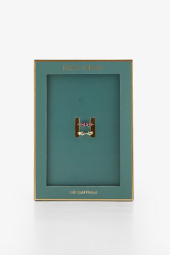 Reis x DeFacto 14 Ayar Altın Kaplama Ruby Queen Kadın 2'li Mor Taşlı Gold Yüzük