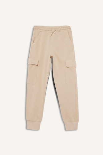 Boy Elastic Waist Cargo Sweatpants