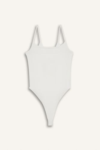 Basic Düz Askılı Çıtçıtlı Body