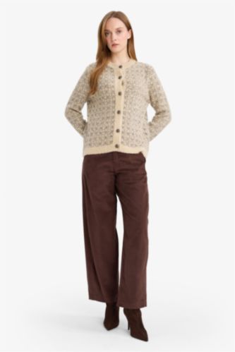 Baggy Fit Velvet Trousers