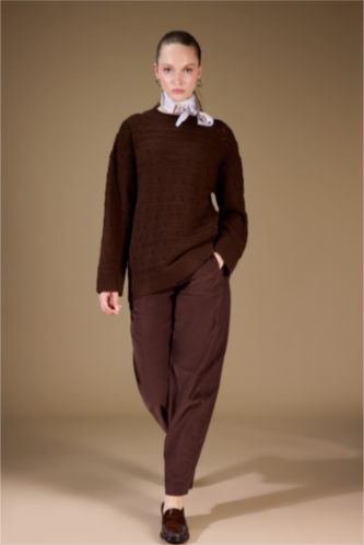 Baggy Fit Velvet Trousers