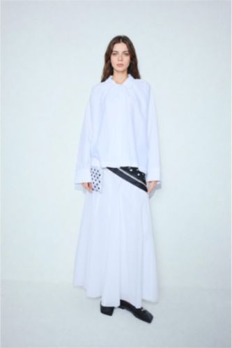 WOMAN White A Cut Maxi