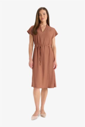 Regular Fit V-Neck Dress