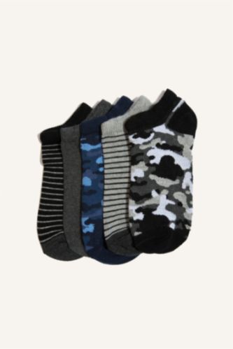 شرابات قصيرة قطن اولادي - 5 قطع