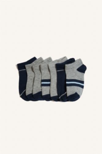 Boy 7 Piece Cotton Ankle Socks
