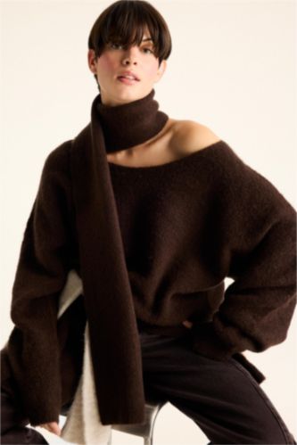 Women Brown Regular Fit Pullover