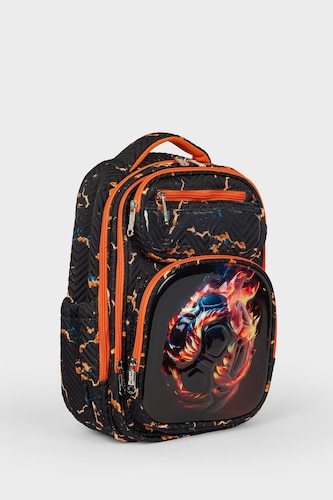 Boy Flaming Ball Backpack