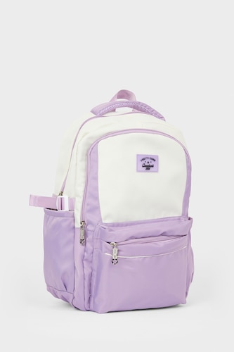 Woman Purple Backpack