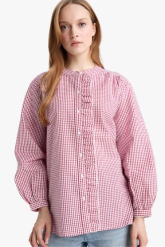 Relax Fit Woven Long Sleeve Tunic