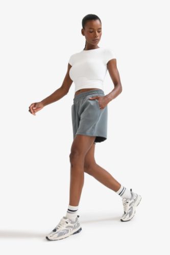 DeFactoFit Standart Fit Kısa Paça Modal Şort