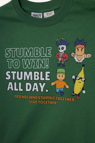 Boy Stumble Guys Crew Neck Short Sleeve T-Shirt