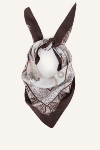 Kadın Kahve Kadın Saten Fular