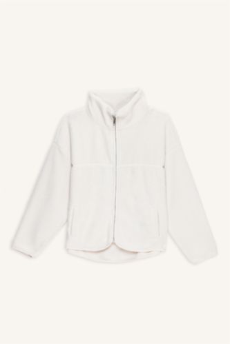 Oversize Fit Half Turtleneck Cardigan