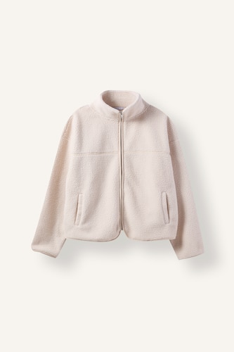 WOMAN Beige Oversize Fit Cardigan