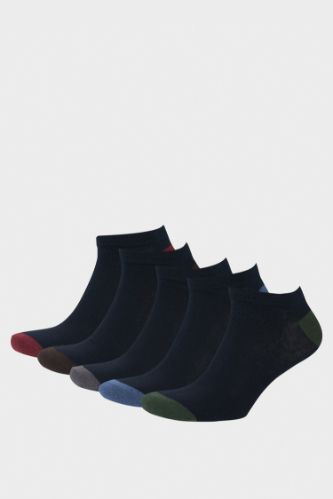 Lot de 5 paires de Chaussettes courtes en coton pour homme