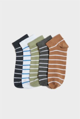 Boy 5 Piece Cotton Ankle Socks