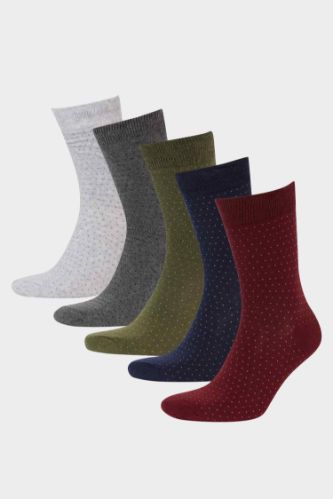 Boy 5 Piece Cotton Long Socks