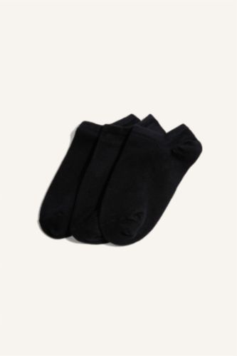 Erkek Dikişsiz 3'lü Bambu Sneaker Çorap