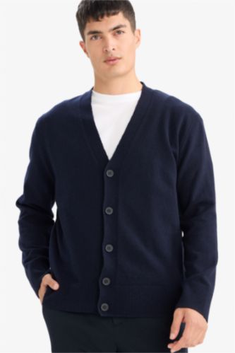Relax Fit V-Neck Knitwear Cardigan