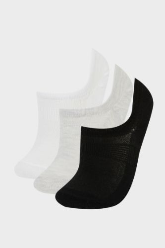 Женские носки-сникеры из хлопка, 3 пары