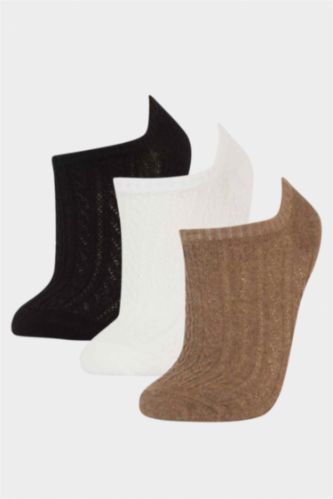 Woman 3 Piece Cotton Sneaker Socks