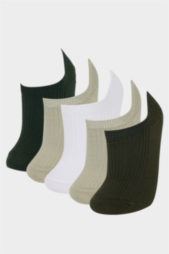 Woman 5 Piece Cotton Step Socks