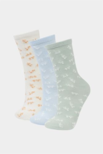 Lot de 3 Chaussettes longues en coton pour femme