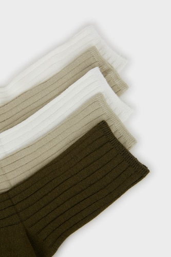 Man 5 Piece Cotton Sneaker Socks
