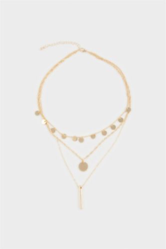 Kadın 3'lü Gold Kolye