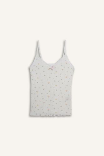 Débardeur en coton imprimé Fall in Love
