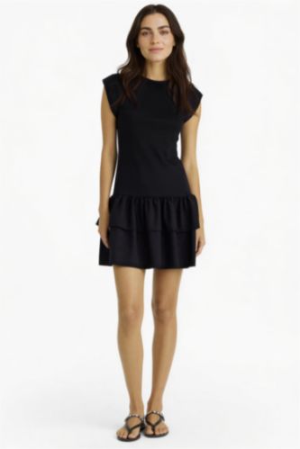 Kadın Siyah Mini Elbise